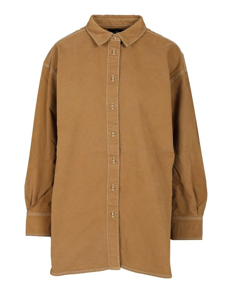 7 for all mankind Hemd - Braun Braun