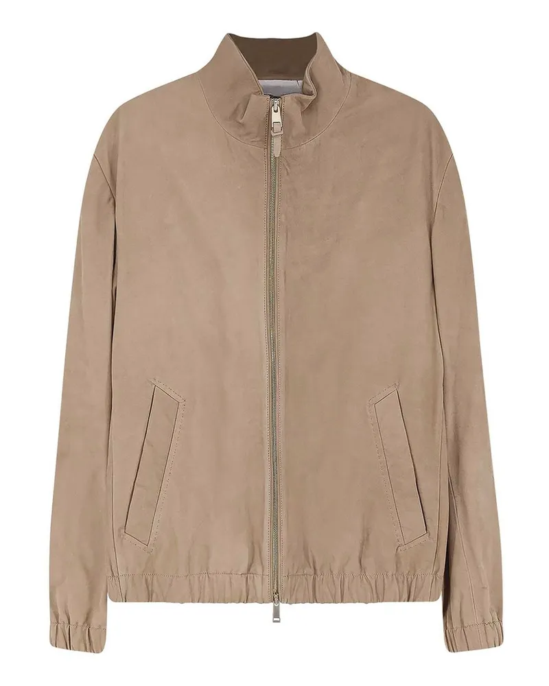 HUGO BOSS Lederjacke - Beige Beige