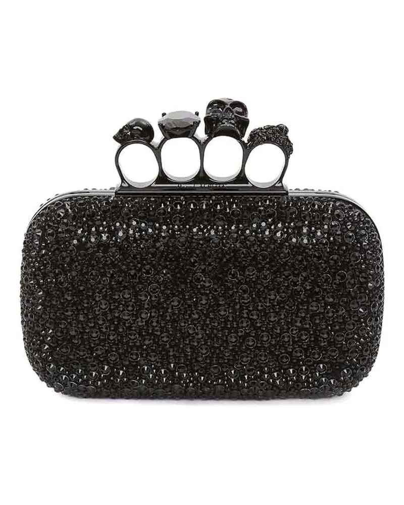 Alexander McQueen Schultertasche - Schwarz Schwarz