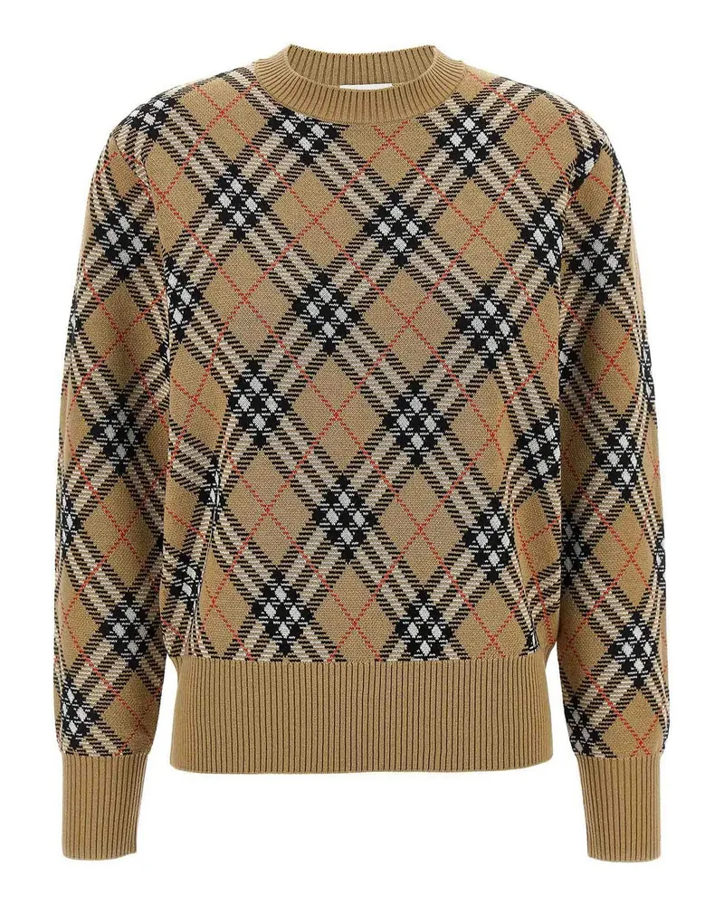 Burberry Rundhalspullover - Beige Beige