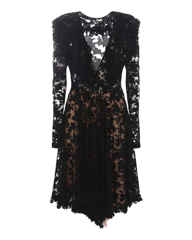 Philosophy Di Lorenzo Serafini Knielanges Kleid - Schwarz Schwarz