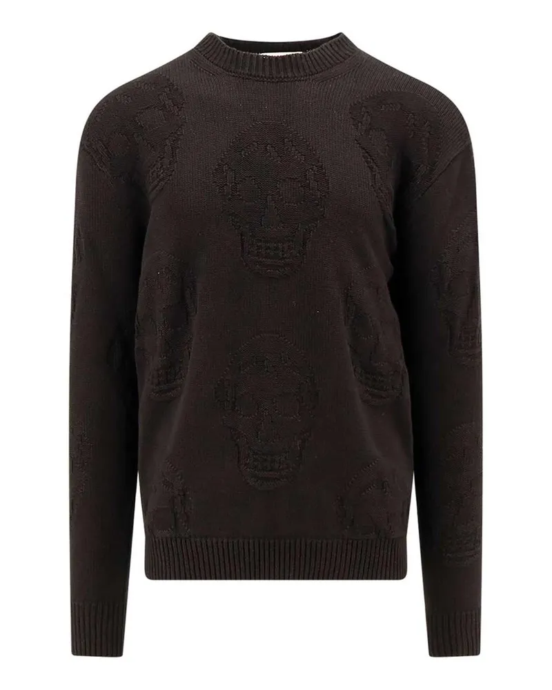Alexander McQueen Rundhalspullover - Schwarz Schwarz