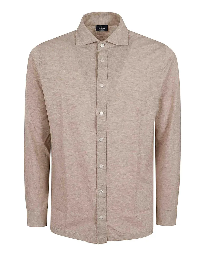 BARBA Hemd - Beige Beige