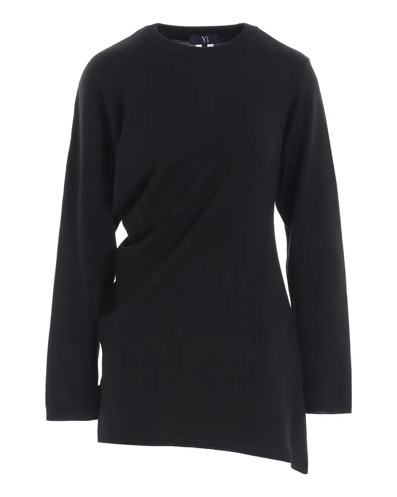 Yohji Yamamoto Rundhalspullover - Schwarz Schwarz