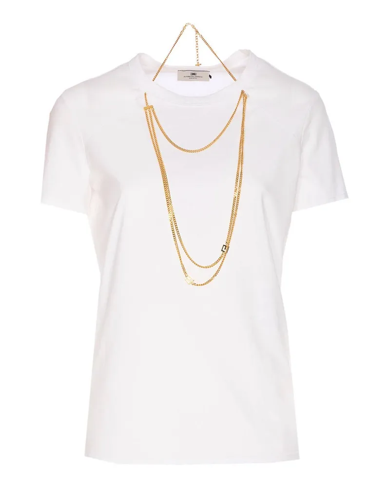 Elisabetta Franchi T-Shirt - Weiß Weiß