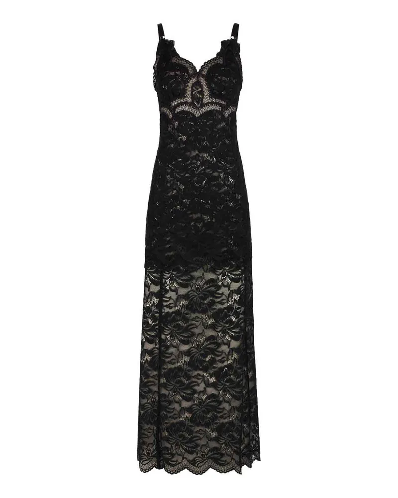 Paco Rabanne Maxikleid - Schwarz Schwarz