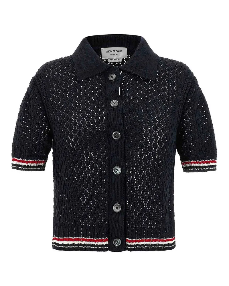 Thom Browne Poloshirt - Blau Blau
