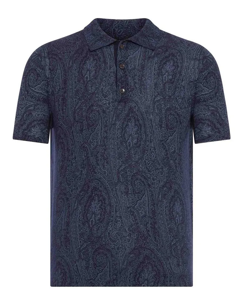 Etro Poloshirt - Blau Blau