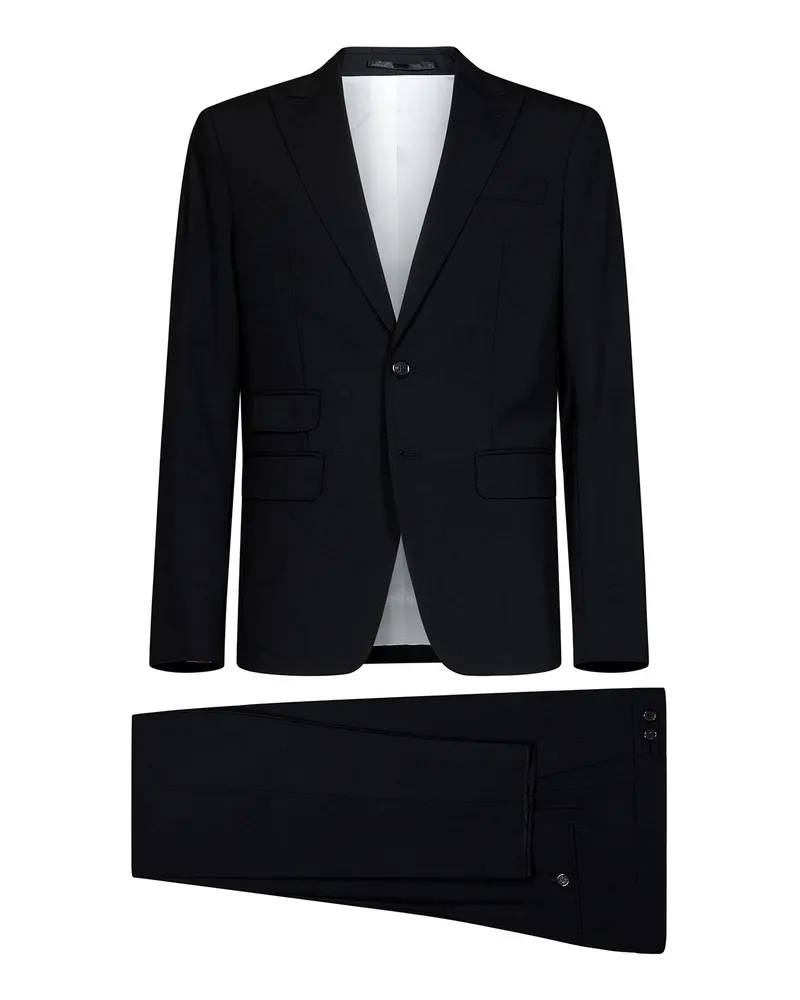 Dsquared2 Eleganter Anzug - Schwarz Schwarz