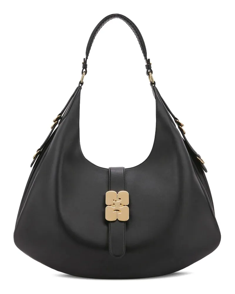 Ganni Schultertasche - Schwarz Schwarz