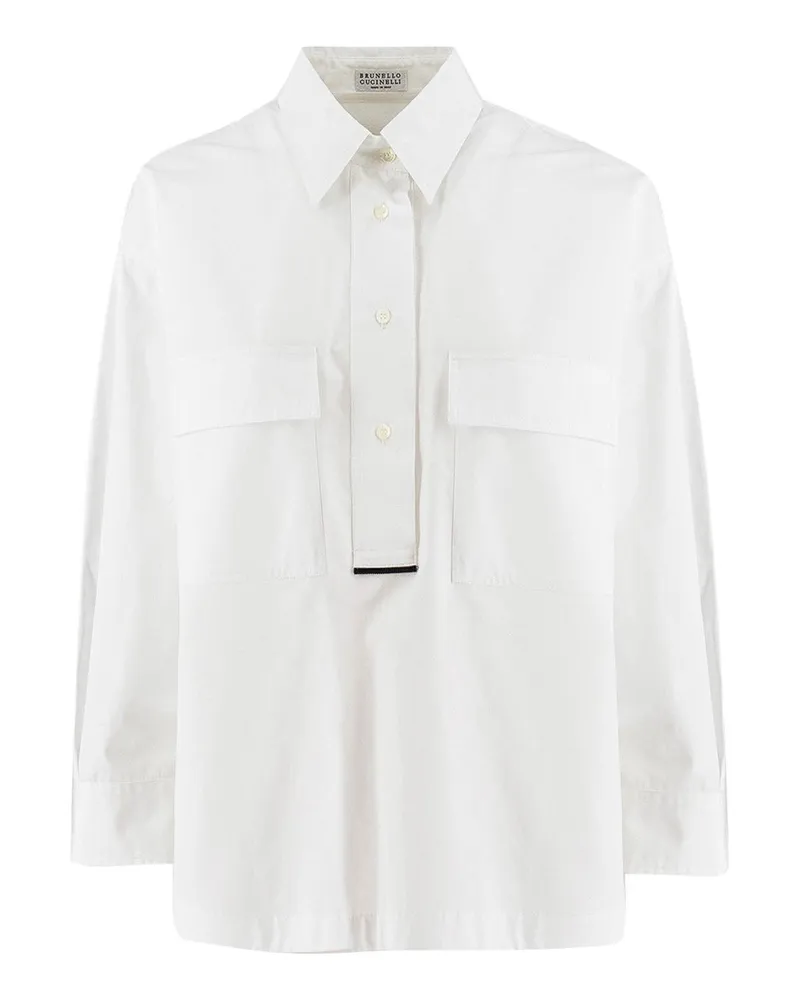 Brunello Cucinelli Hemd - Weiß Weiß
