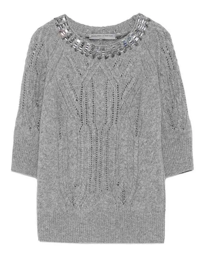 Ermanno Scervino Rundhalspullover - Grau Grau