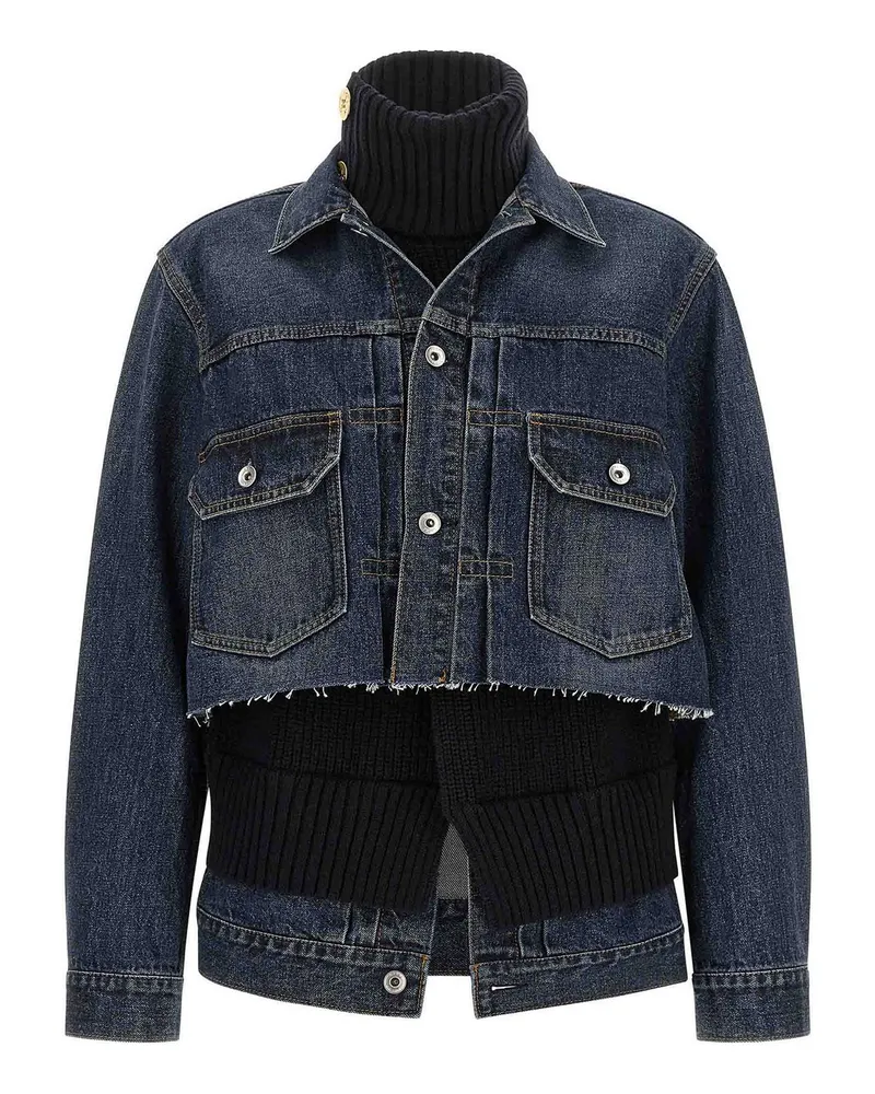 Sacai Casualjacke - Blau Blau