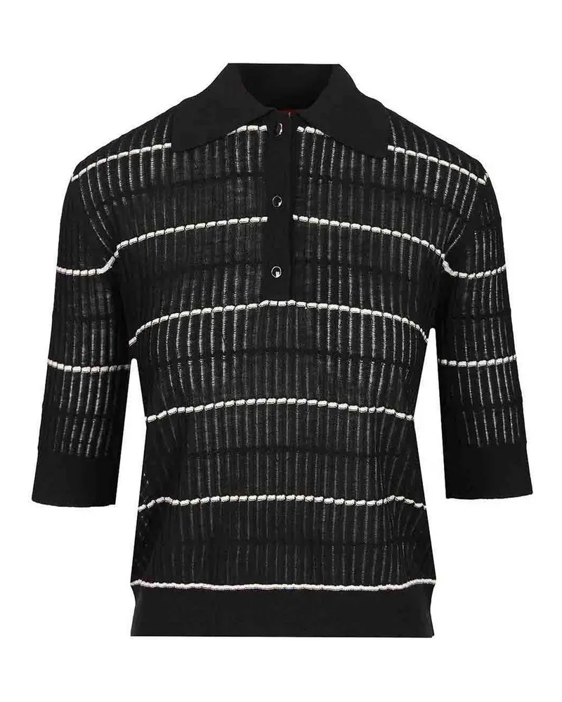 Max Mara Rundhalspullover - Blau Blau