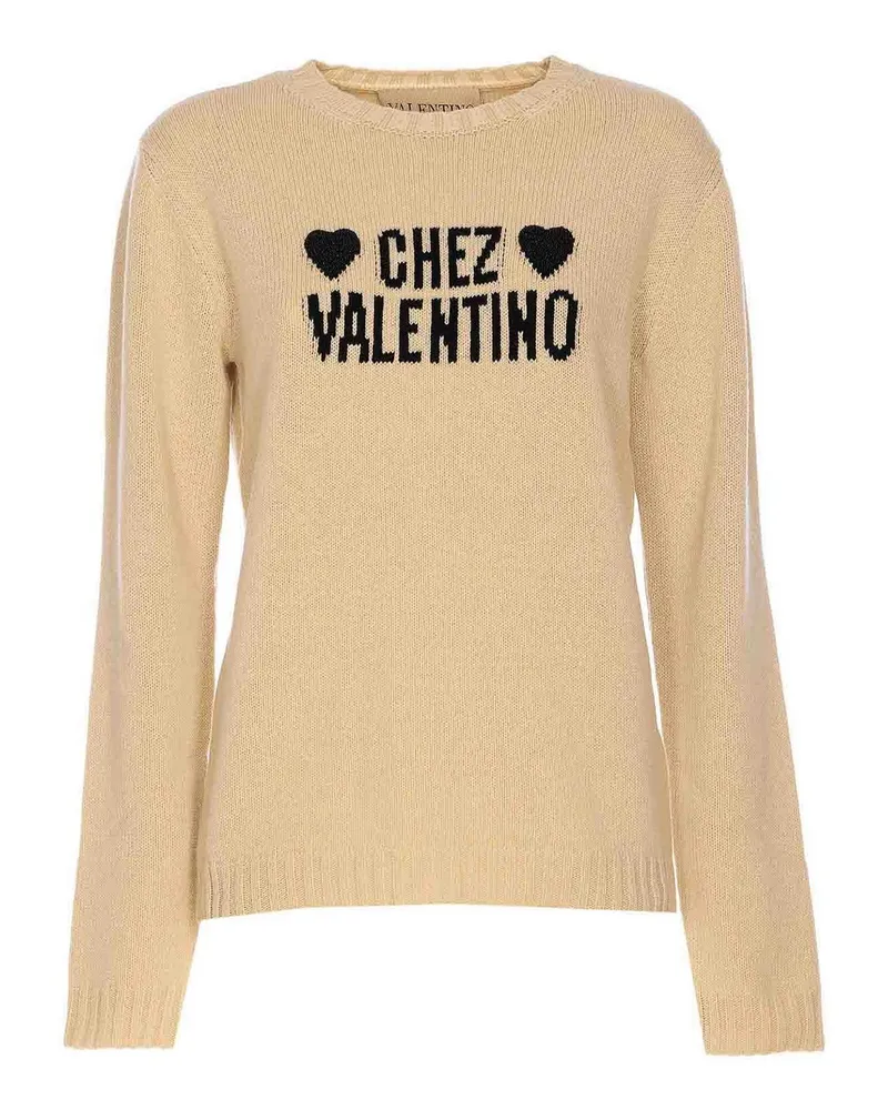 Valentino Garavani Rundhalspullover - Beige Beige