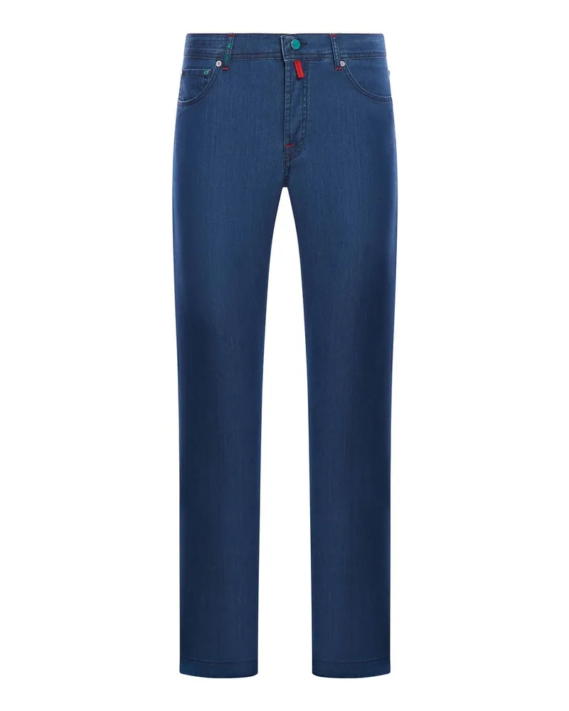Kiton Bootcut Jeans - Blau Blau