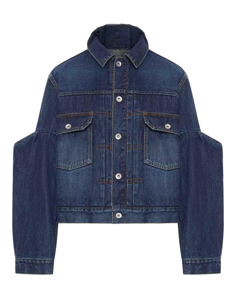 Sacai Jeansjacke - Blau Blau