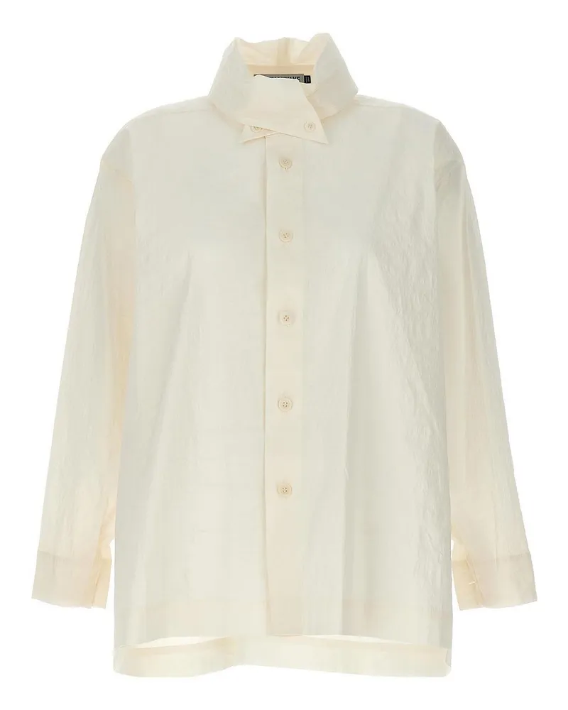 Issey Miyake Hemd - Weiß Weiß