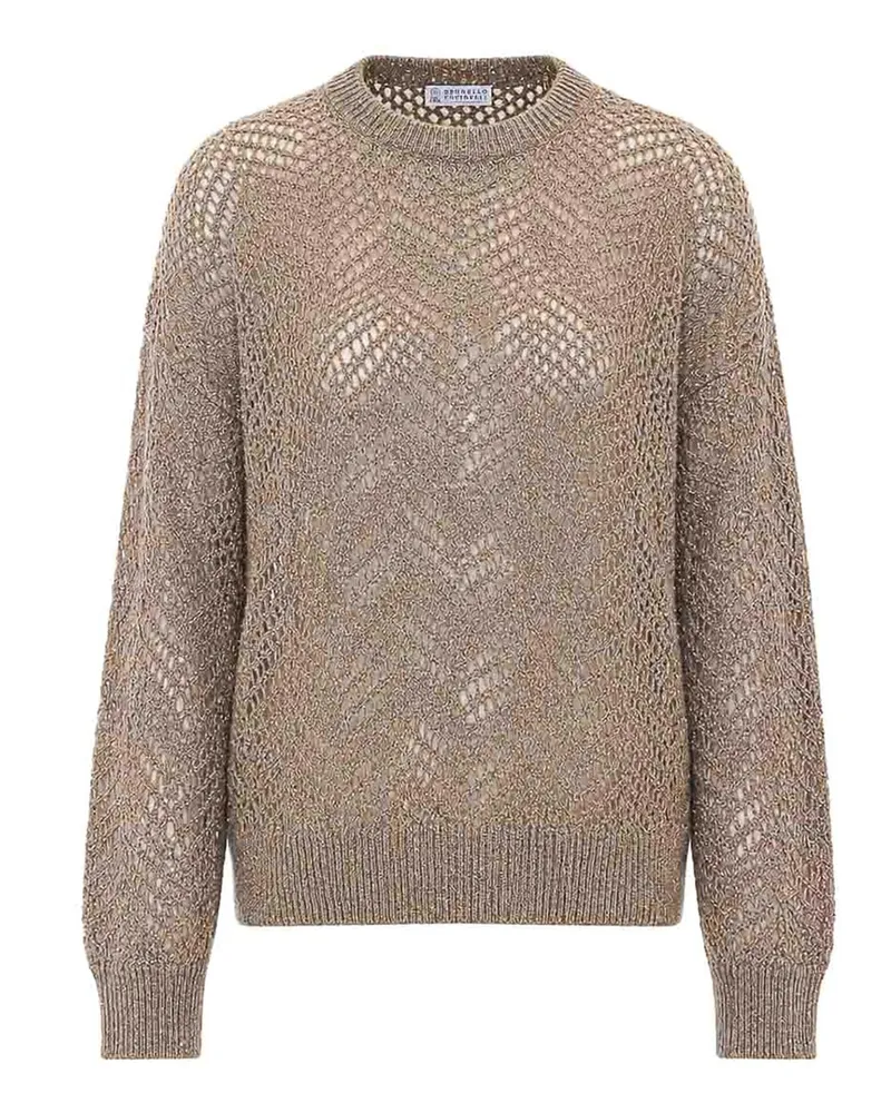 Brunello Cucinelli Rundhalspullover - Grau Grau