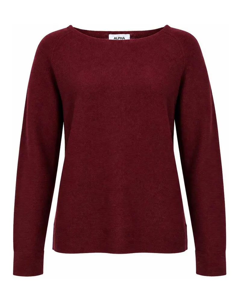 Alpha Studio U-Boot-Pullover - Bordeaux Bordeaux
