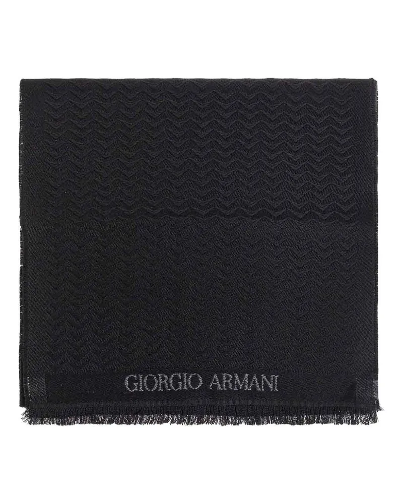 Giorgio Armani Schal - Schwarz Schwarz