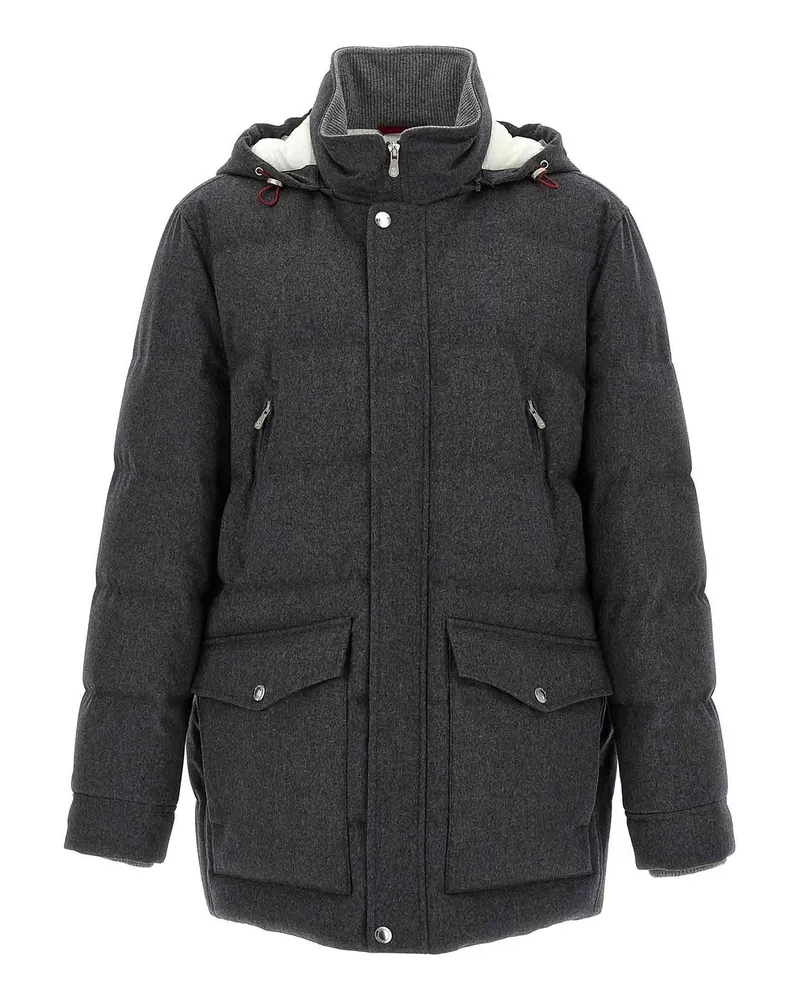 Brunello Cucinelli Daunenjacke - Grau Grau