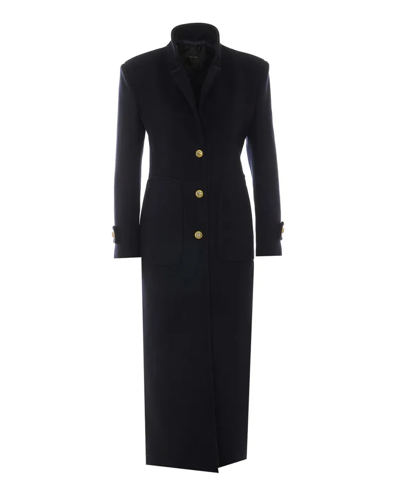 Pinko Knielanger Mantel - Blau Blau