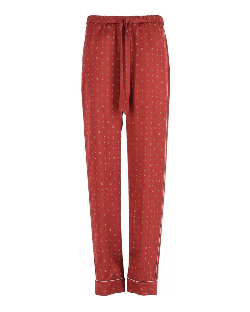forte_forte Casual Hose - Dunkelrot Dunkelrot