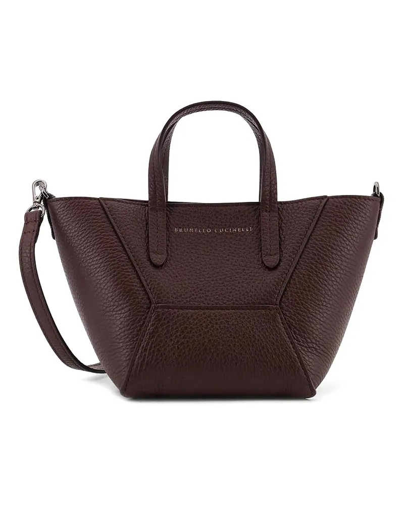 Brunello Cucinelli Schultertasche - Lila Lila