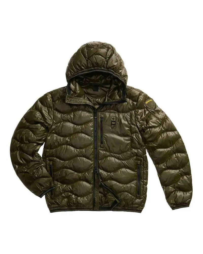 Blauer Daunenjacke - Dunkelgrün Dunkelgrün