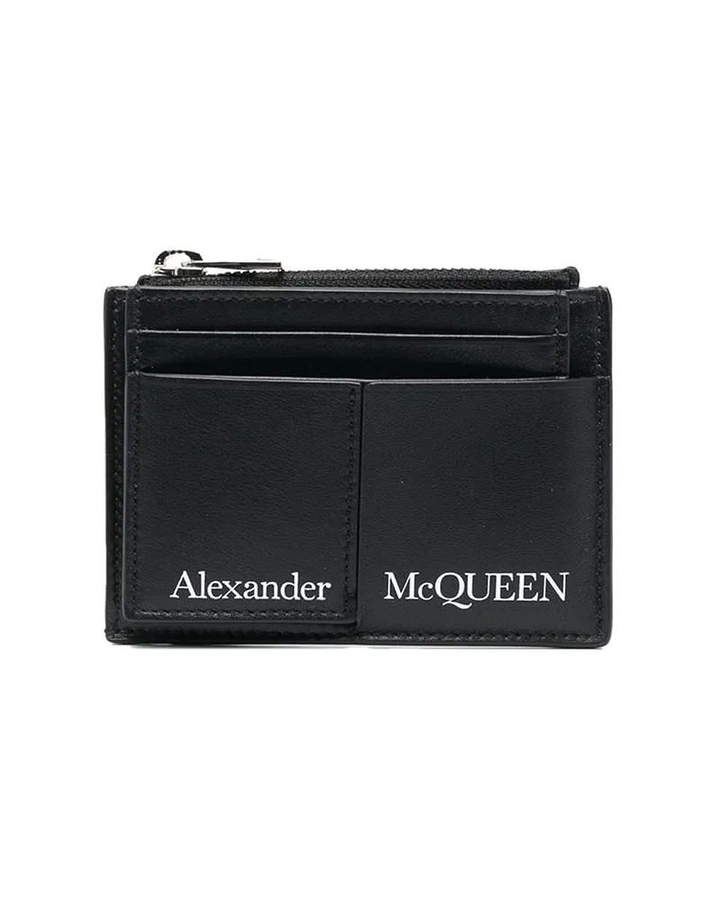 Alexander McQueen Portemonnaie - Schwarz Schwarz