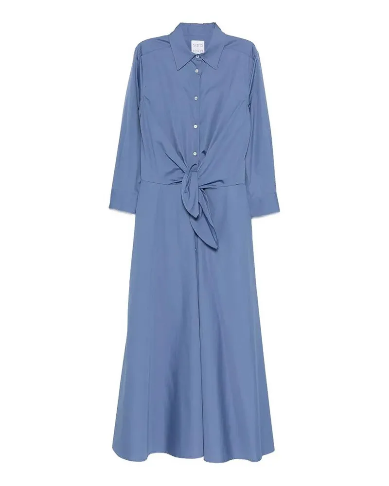 Sara Roka Knielanges Kleid - Blau Blau
