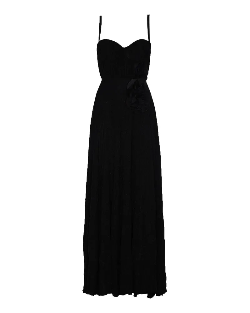 Elisabetta Franchi Knielanges Kleid - Schwarz Schwarz