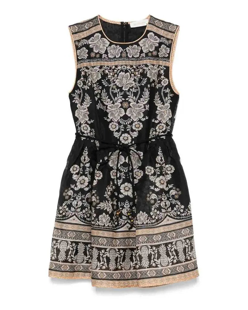 Zimmermann Kurzes Kleid - Schwarz Schwarz