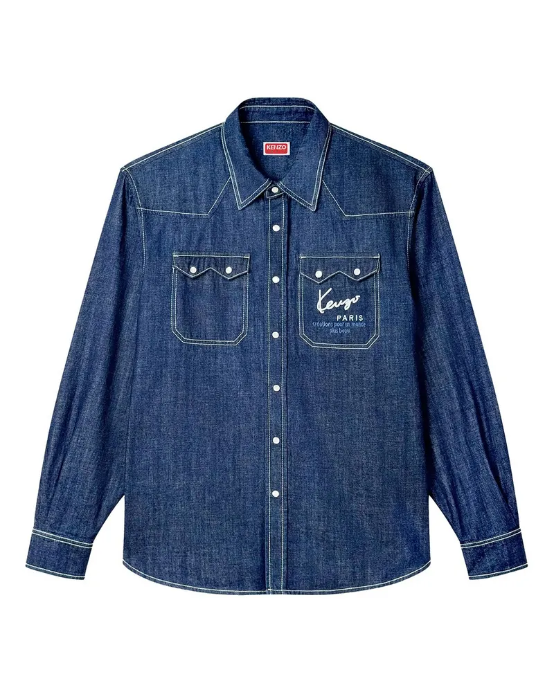 Kenzo Hemd - Blau Blau