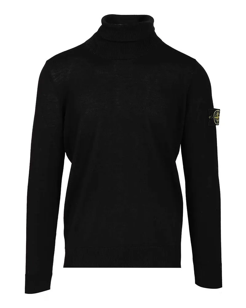 Stone Island Rundhalspullover - Schwarz Schwarz