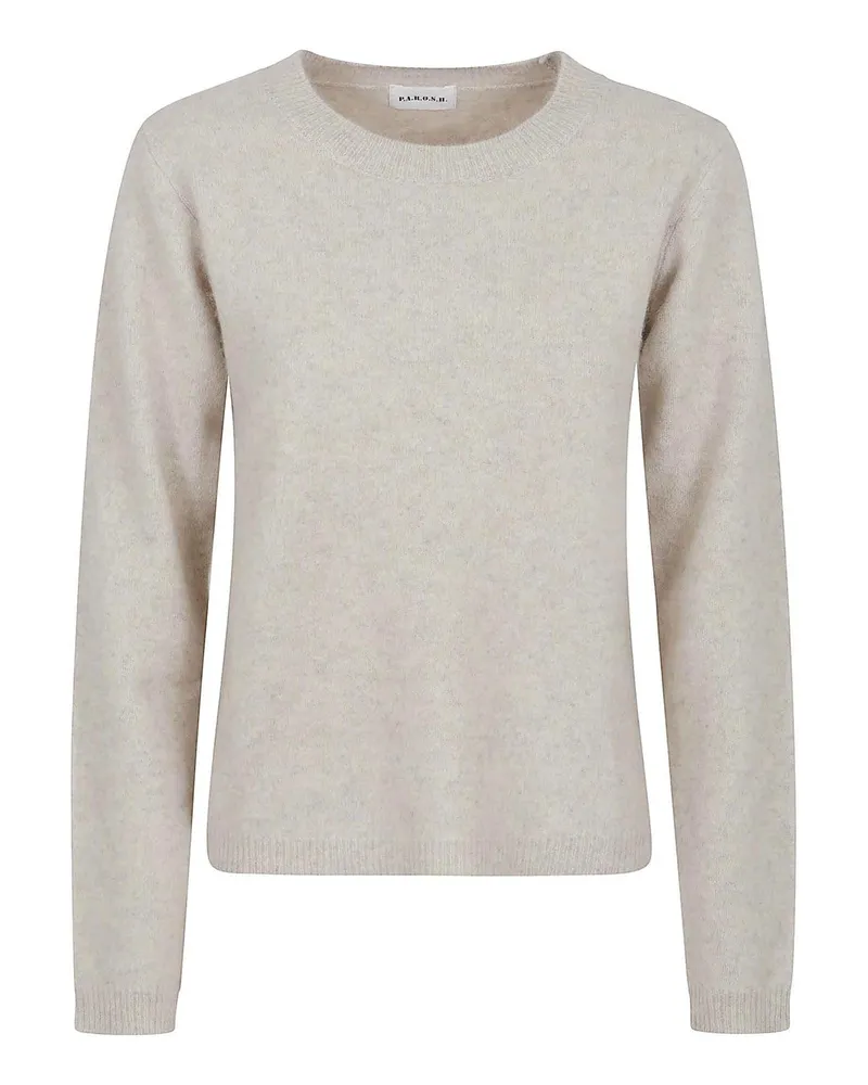 P.A.R.O.S.H. P. A.R. O.S. H. Rundhalspullover - Creme Creme