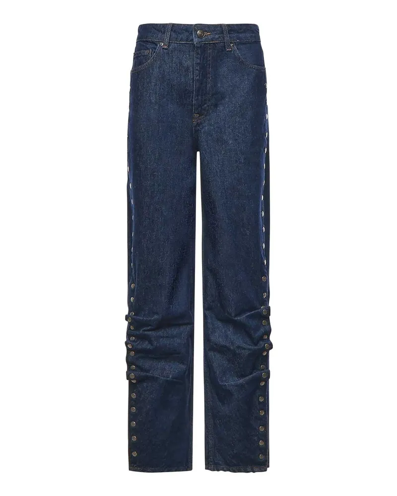 ROTATE Birger Christensen Straight Leg Jeans - Blau Blau