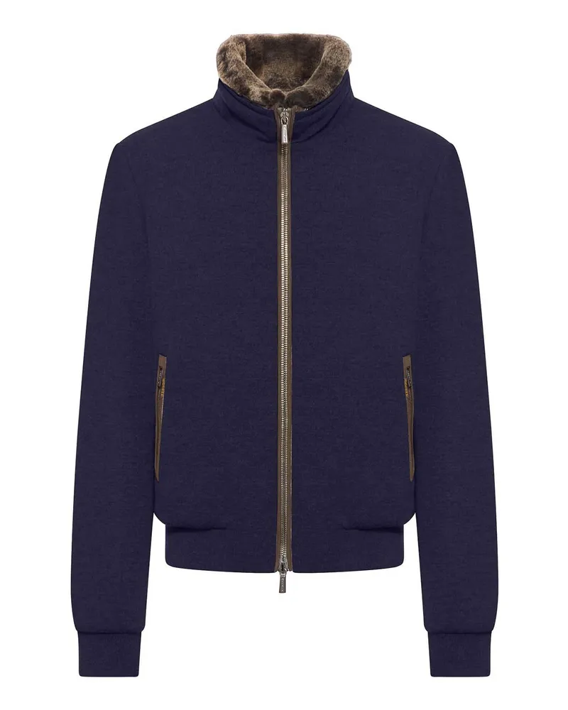 MOORER Bomberjacke - Blau Blau