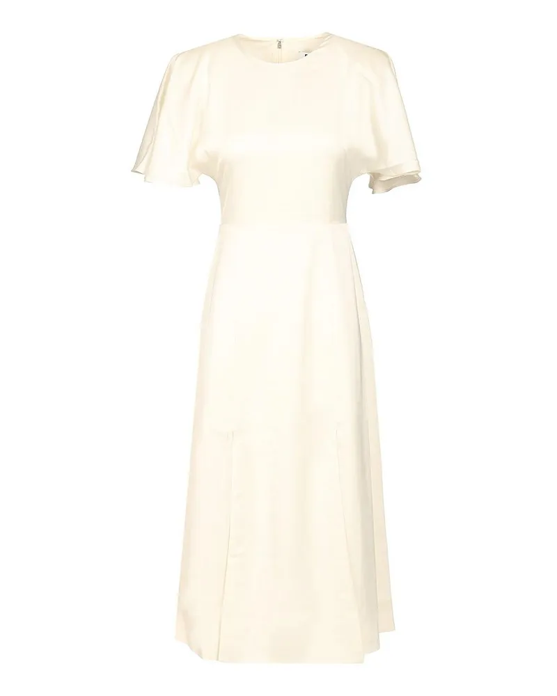 ROTATE Birger Christensen Knielanges Kleid - Weiß Weiß
