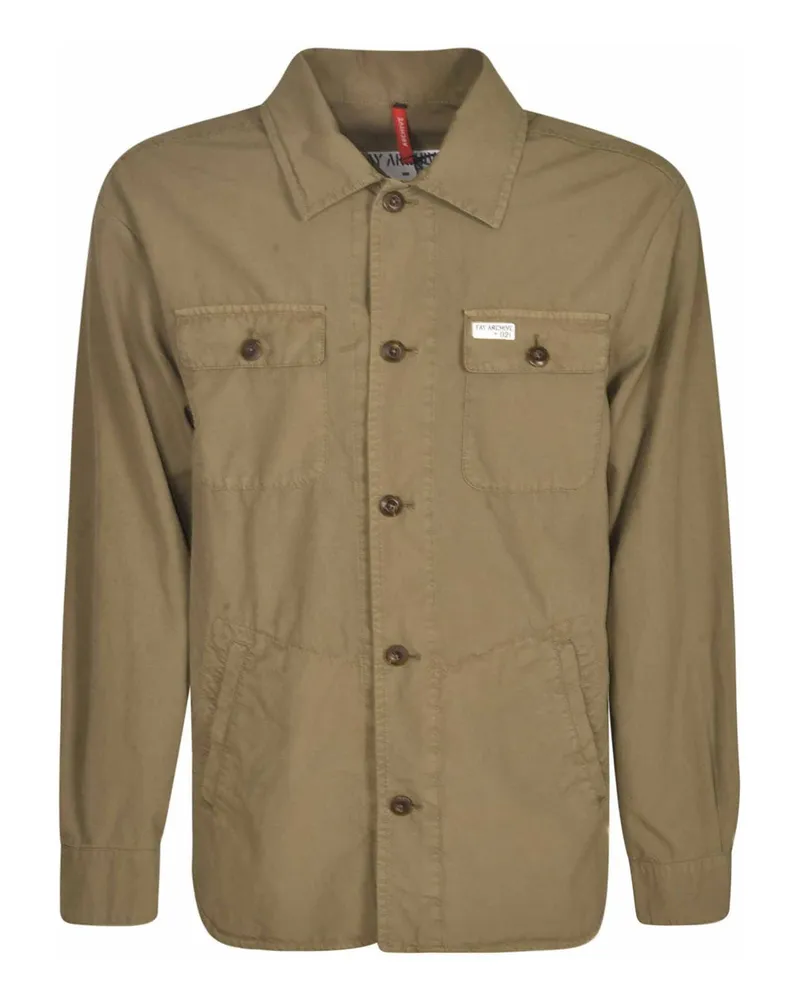 Fay Kurzer Mantel - Schwarz Beige