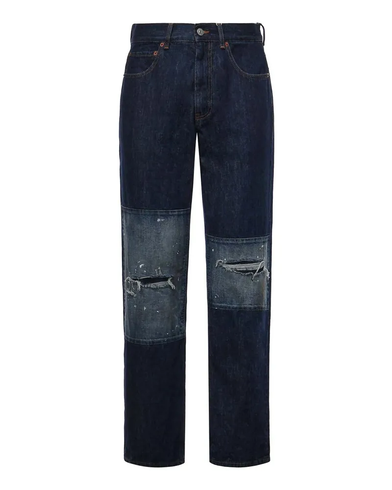 Maison Margiela Straight Leg Jeans - Blau Blau