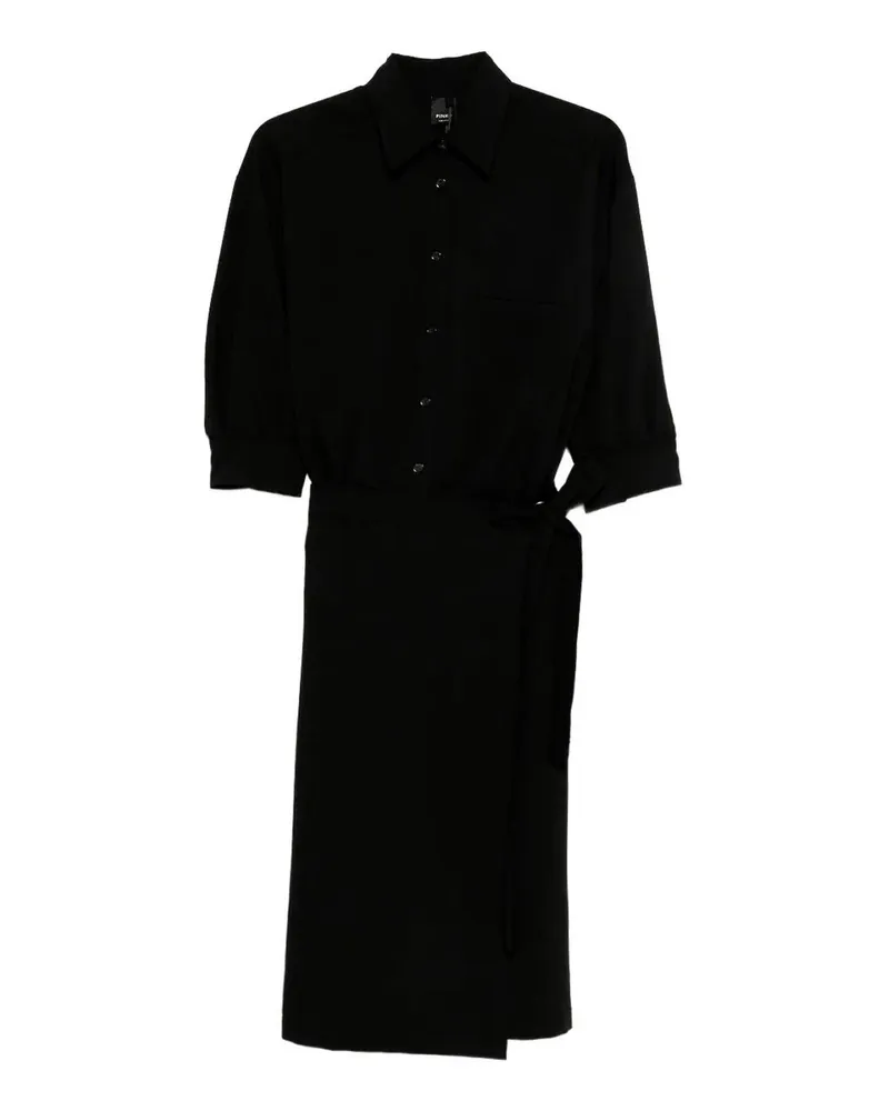 Pinko Knielanges Kleid - Schwarz Schwarz