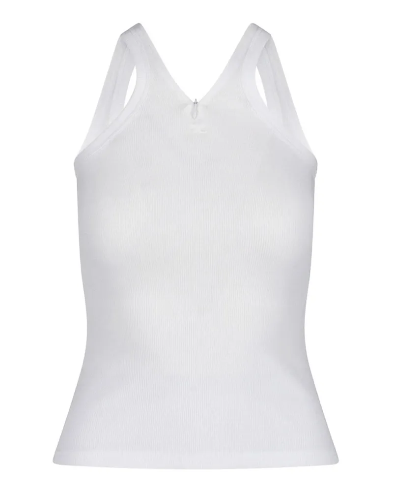 Courrèges Top - Weiß Weiß