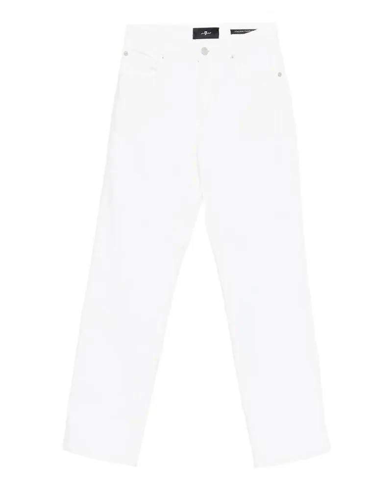 7 for all mankind Straight Leg Jeans - Weiß Weiß