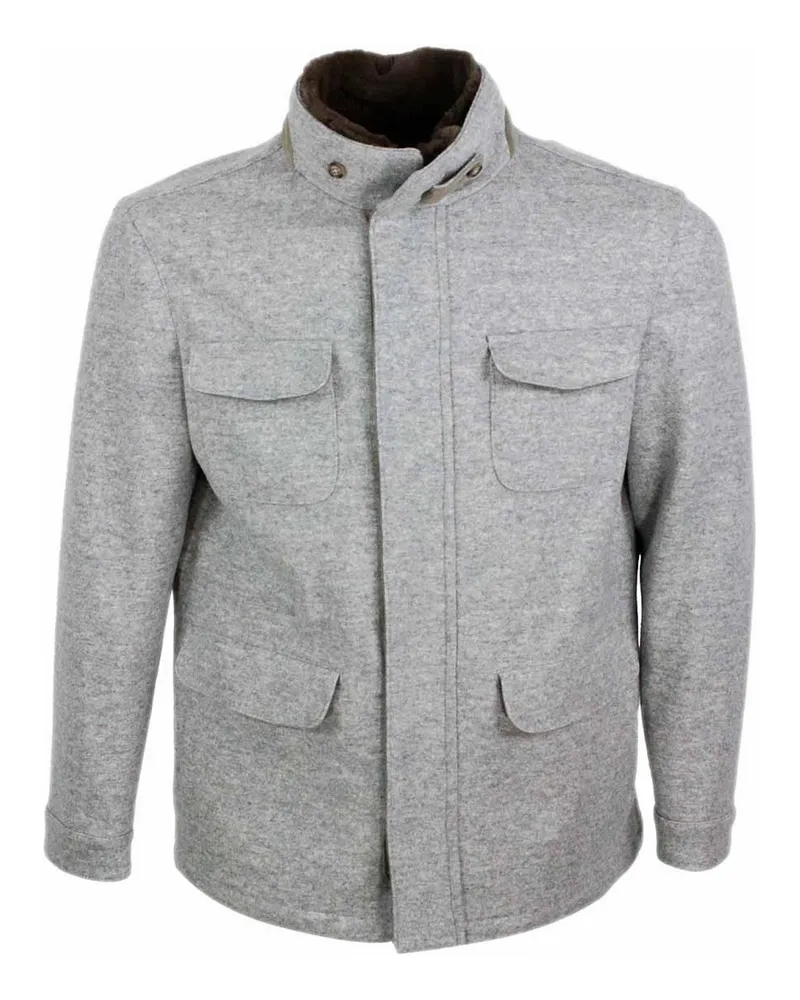 BARBA Casualjacke - Grau Grau