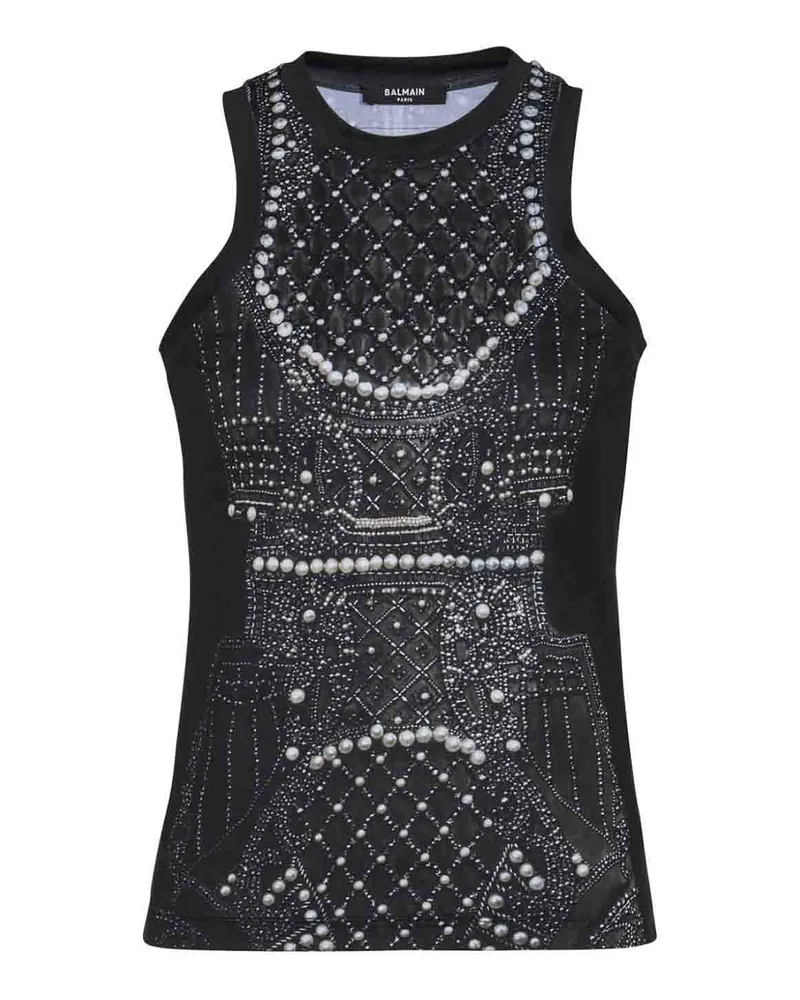 Balmain Top - Schwarz Schwarz