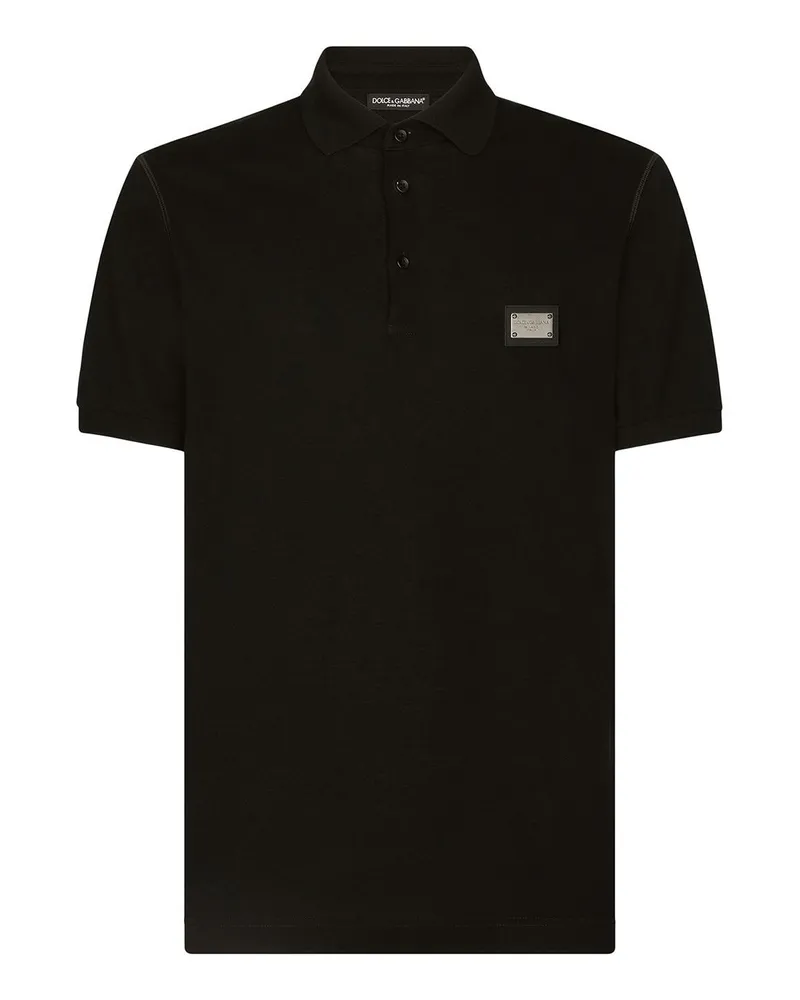 Dolce & Gabbana Poloshirt - Schwarz Schwarz