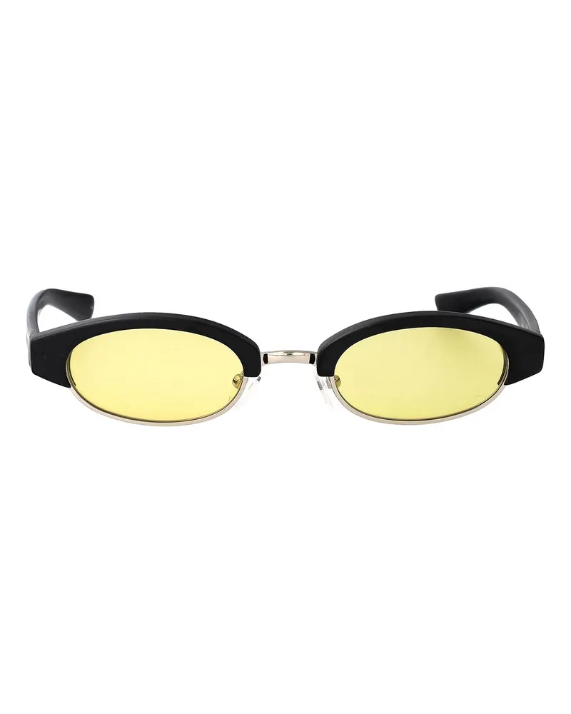 Alexander McQueen Sonnenbrille - Schwarz Schwarz