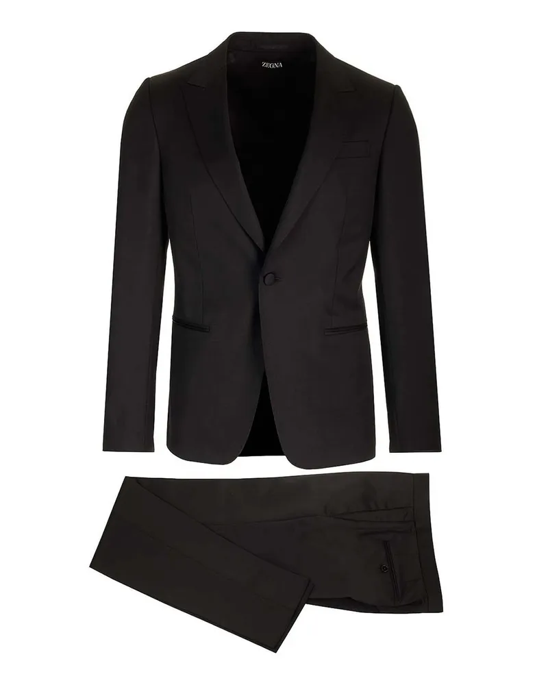 Ermenegildo Zegna Eleganter Anzug - Schwarz Schwarz